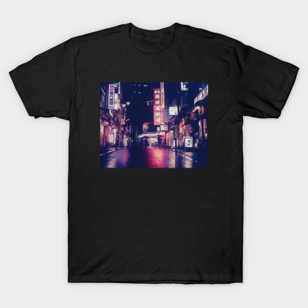 Tokyo Streets #2 (Anime Style) T-Shirt by World Wonder